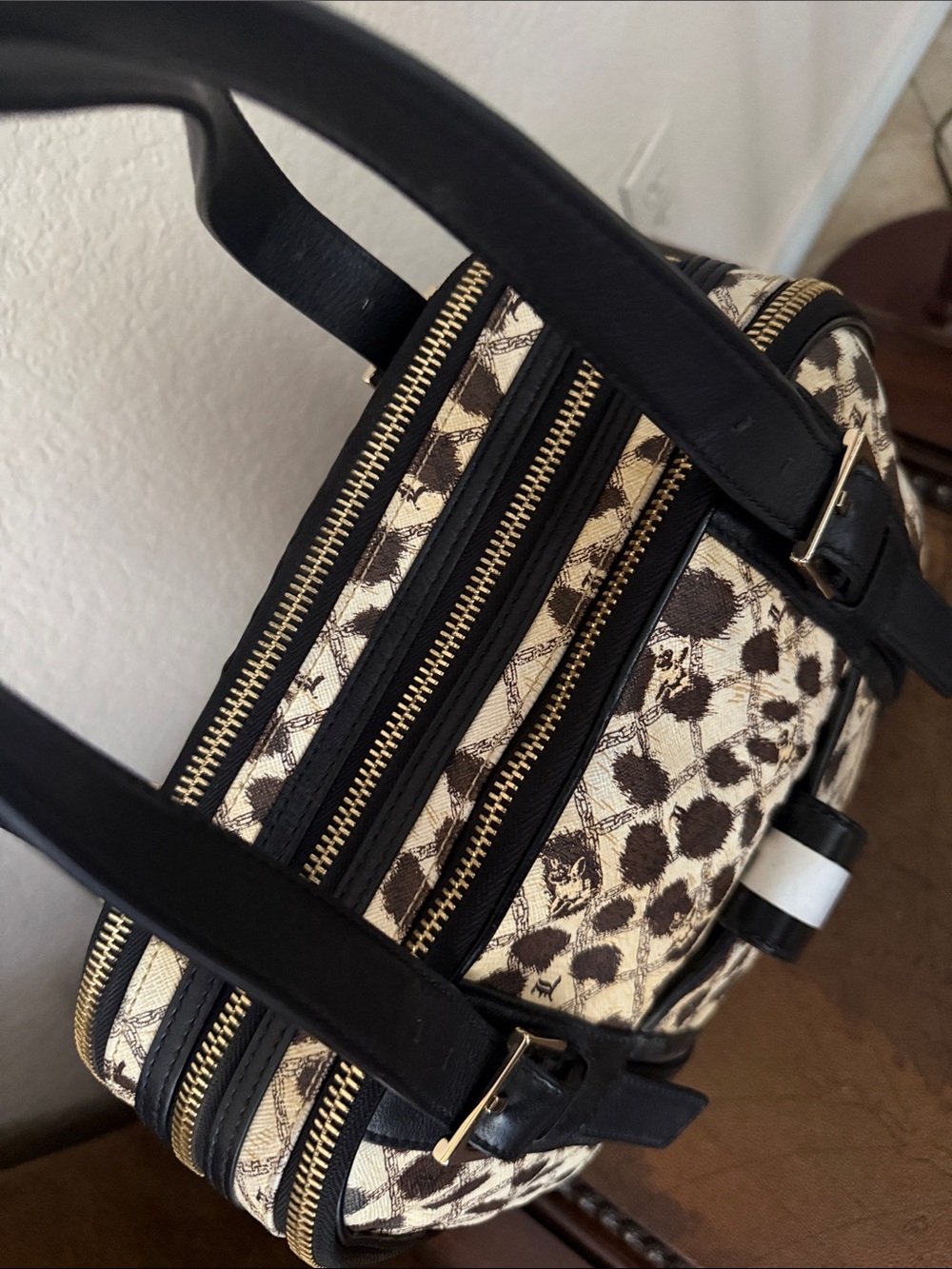 RARE L.A.M.B. by Gwen Stefani Leopard Print Shoulder Bag Tote - Picture 2 of 14